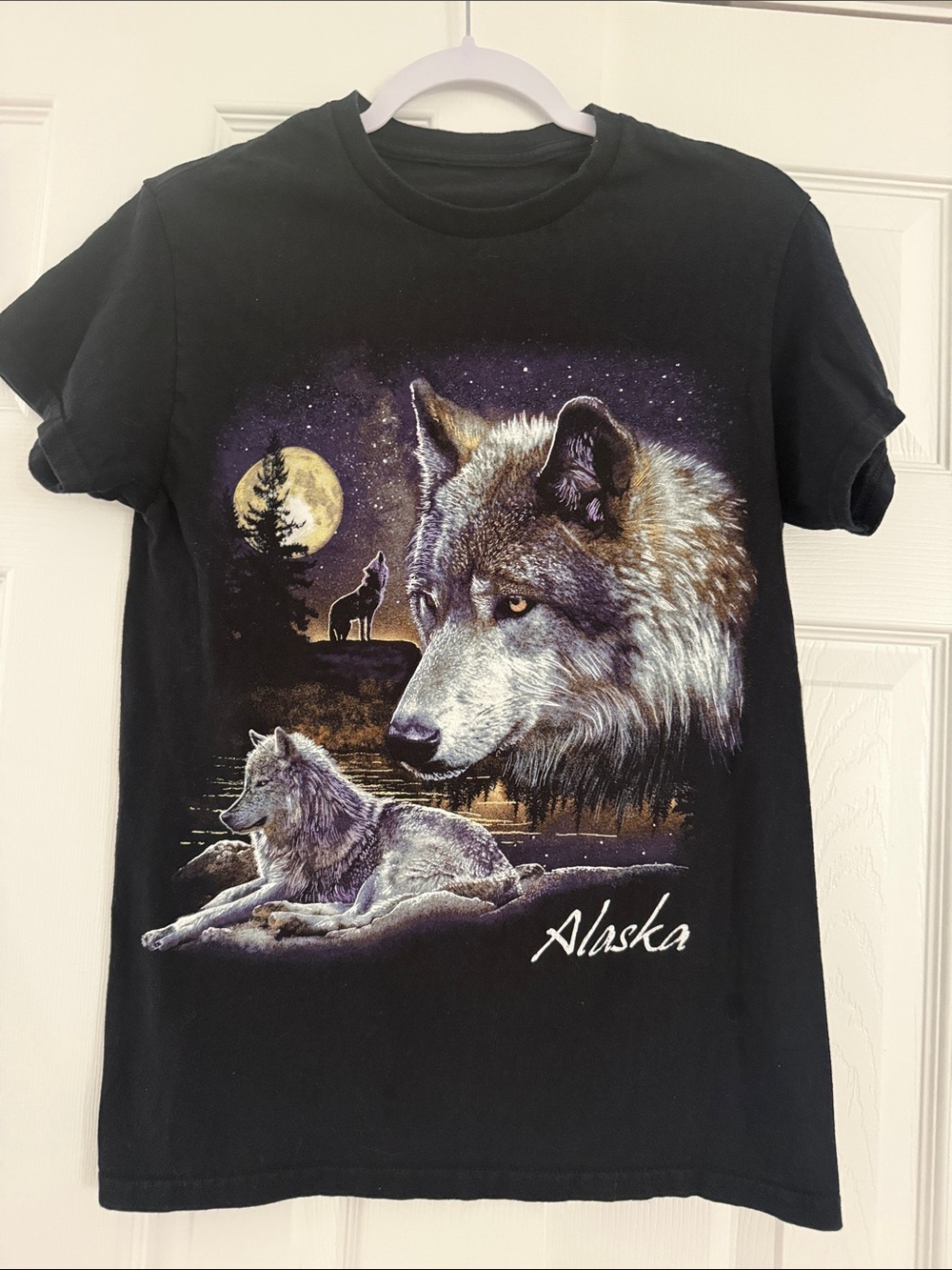 Alaska Black Wolf Graphic Tee